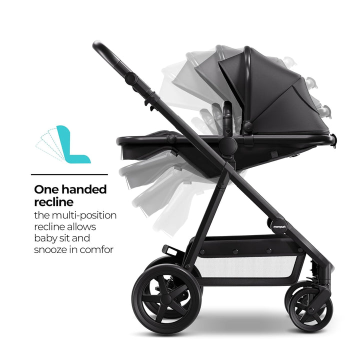 Meteor2 Baby Stroller 2-In-1 with Newborn Mode, Compatible with Infant Car Seat Adapter Included, Full-Size Bassinet Strollers for Family Outings