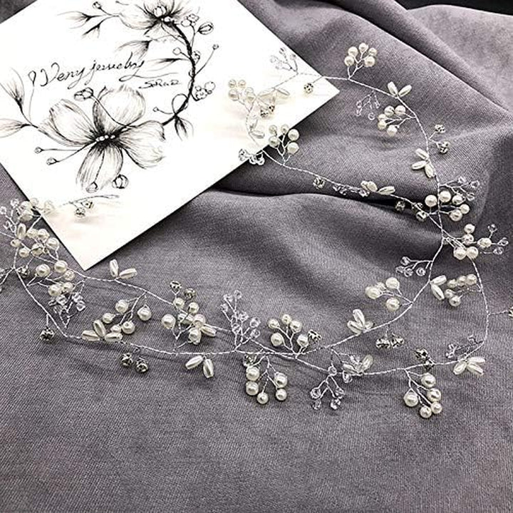 Wedding Flower Vine Tiara Bride Head Chain Bridal Bride Hair Ornaments Wedding Hair Jewelry Accessories