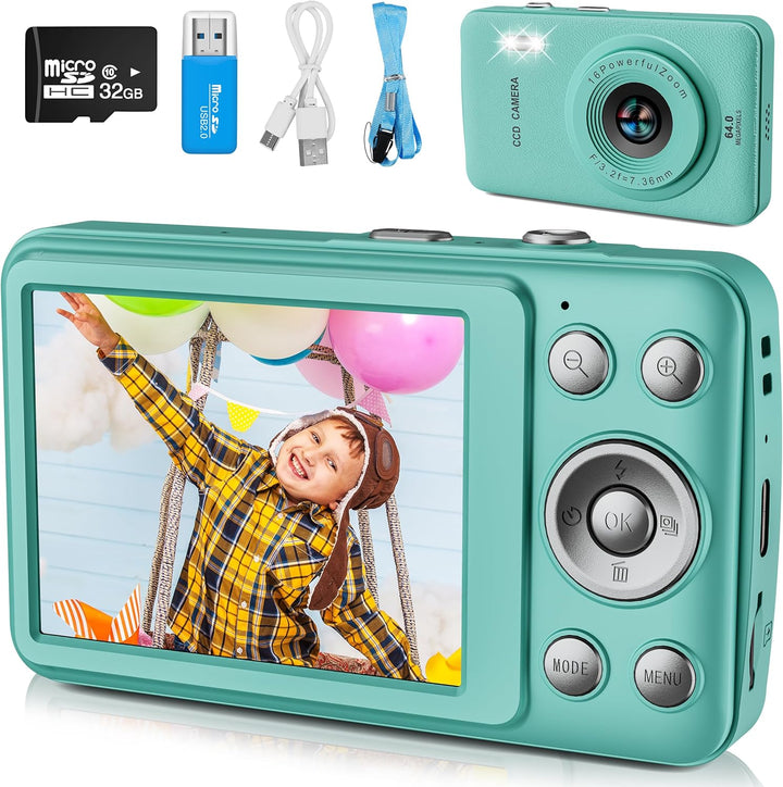 Kids Camera Toys for Boys Girls,Digital Video Camera Toys for Kids with MP3 Music Player and 32GB SD Card,Ideas Birthday Gifts for 4 5 6 7 8 9 10+ Years Old Little Girls and Boys(Purple)
