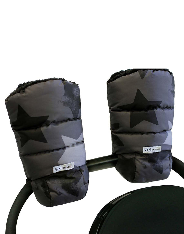 7AM Enfant Stroller Warmmuffs - Polar Hand Warmers with Anti- Freeze, Cold Weather, Water Repellent & Warm Hand Gloves for Pushchair, Pram, Stroller & Car Seat Bar