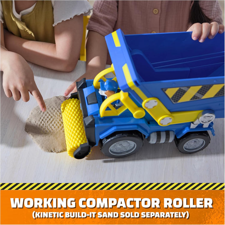 , Bark Yard Deluxe Dump Truck Construction Vehicle with Lights, Sounds & Wheeler Action Figure, Kids Toys for Boys & Girls Ages 3 and Up