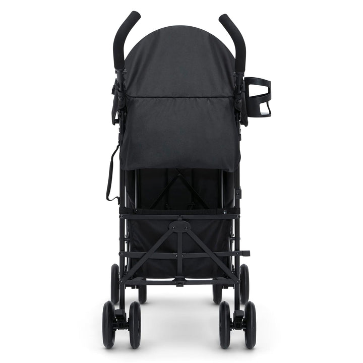 Jeep Adventureglyde Stroller by  - Lightweight Travel Stroller with Smoothest Ride & Compact Fold, 3-Position Recline, Extra Large Storage Basket, Black/Grey