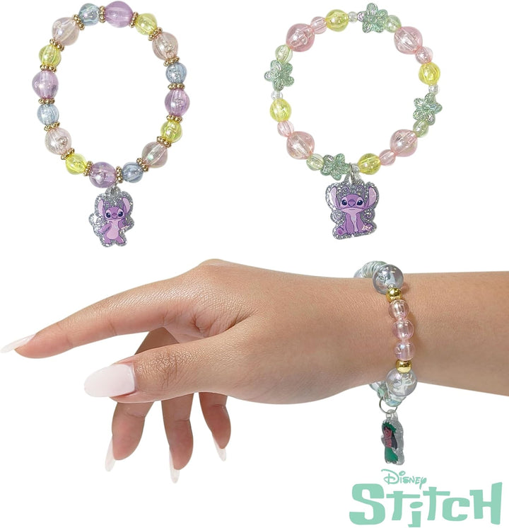 Lilo & Stitch Girls Jewelry Set - Dress up 9 Piece Toy Jewelry Box Set with Bead Necklace, Bracelet and Ring - Play Accessories - Ages 3+