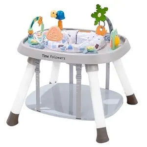 Discoverosity Montessori-Inspired 3-Stage Activity Center & Play Table for Baby Ages 4M+