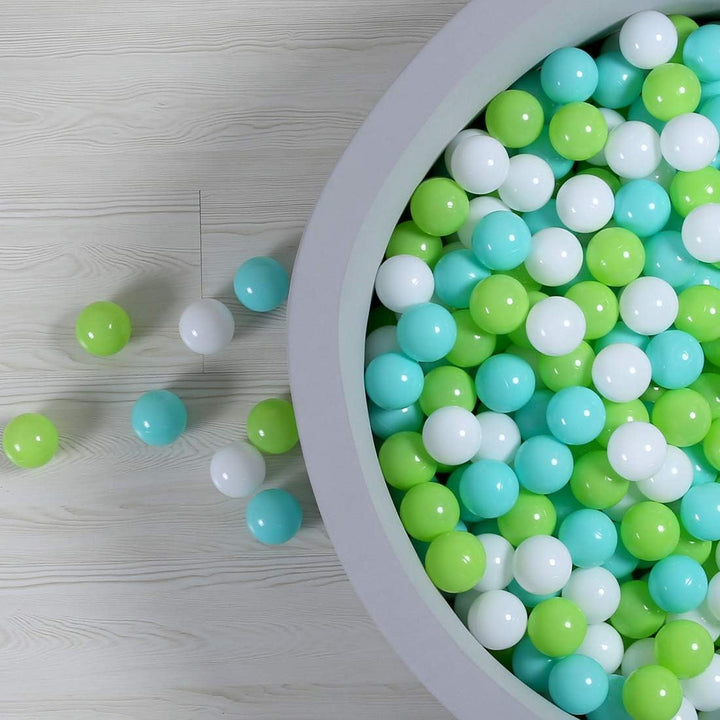 Ball Pit Balls for Toddlers,100Pcs 2.15Inch Crawl Balls BPA Free Crush Proof Playballs Soft Plastic Bals for Toddler, Pool Tent Party Favors Summer Water Bath Toy
