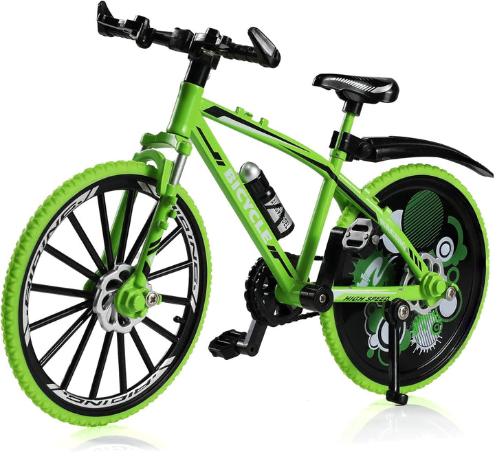 1:8 Scale Die-Cast Alloy Mini Mountain Bike Bicycle Model Toy Finger BMX Gift Desktop Decoration Crafts for Cycling Lovers(Red)
