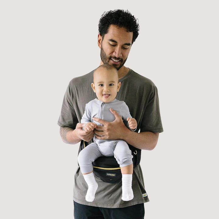 the Original Premium Quality Hip Seat Carrier – Safety-Certified Baby & Toddler Carrier with Secure Safety Buckles, No-Flimsy-Foam Design, Storage Pockets & Nursing Pillow. 0–3 Yrs
