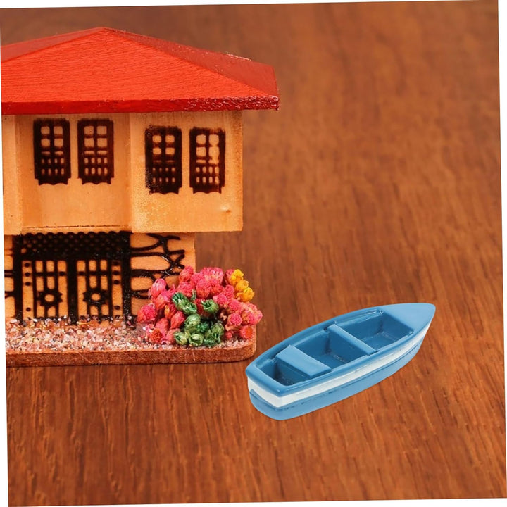10Pcs Miniature Yacht Boat Models for Micro Landscape Decoration Nautical Theme Party Favors and DIY Fairy Garden Accessories