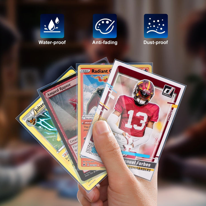 1000Ct Card Sleeves for Trading Cards, Clear Penny Sleeves, Baseball Card Sleeve, Soft Sports Card Sleeve, Plastic Card Protector Fit for MTG Game Card Standard Cards