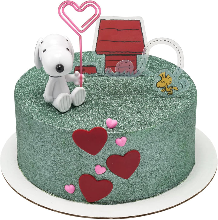 Decoset® Peanuts® Snoopy® and Woodstock® Cake Topper, 3-Piece Cake Decoration | for Birthday, Parties, Celebration