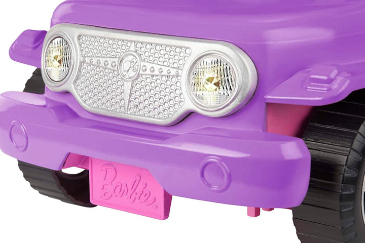 Toy Car, Doll-Sized SUV, Purple Off-Road Vehicle with 2 Pink Seats & Treaded, Rolling Wheels