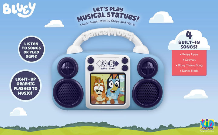 Bluey Toy Music Player, Toy for Toddlers with Built-In Music, for Fans of Bluey Toys for Boys and Girls