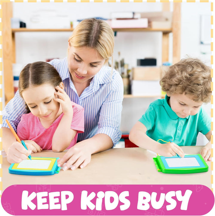 Magnetic Drawing Board for Kids - (Pack of 12) Erasable Doodle Sketch Tablet and Travel Drawing Pad for Kids Boys and Girls, Birthday Party Favors and Party Stocking Stuffers for Kids