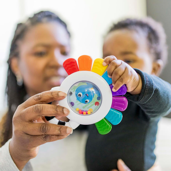 Outstanding Opus the Octopus Sensory Rattle & Teether Multi-Use Toy, BPA Free & Chillable, 3 Months & Up, Multicolored