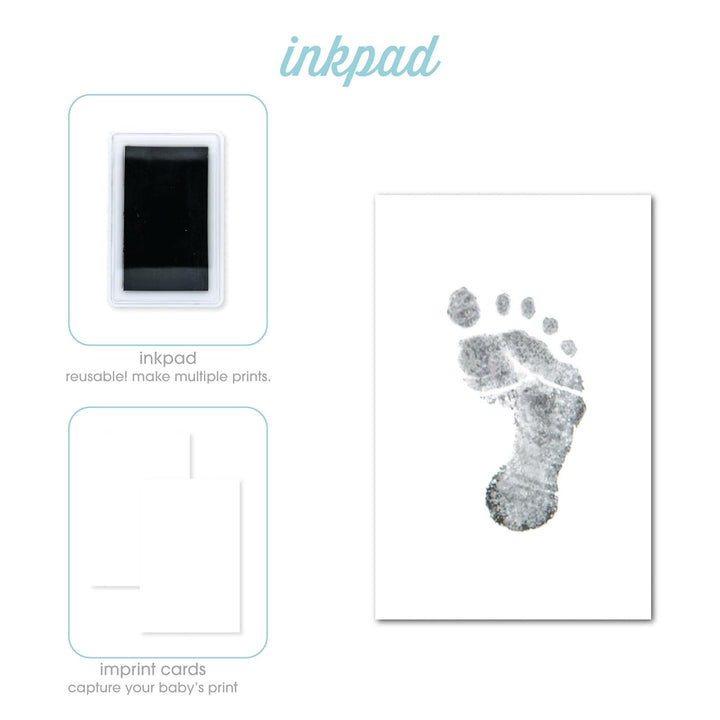 Babyprints and Sonogram Hello Little One Collage Frame, Baby Handprint, Footprint and Ultrasound Baby Keepsake Frame, Pregnancy Announcement, Gender-Neutral, White