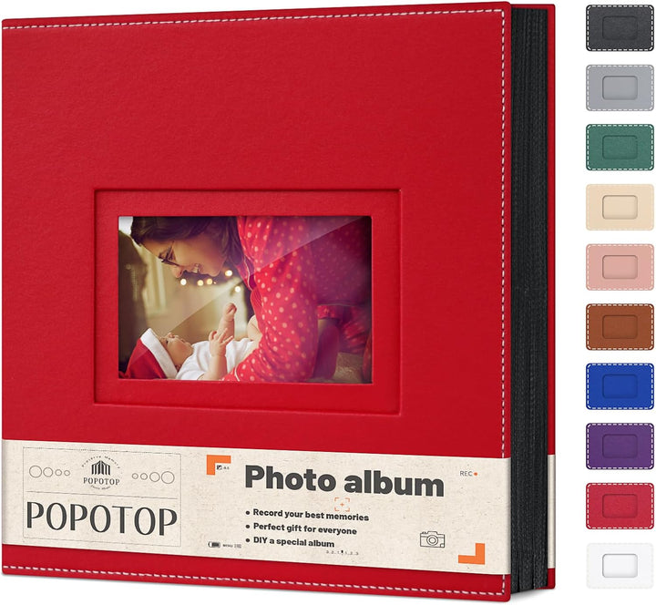 Photo Album 4X6 300 Pockets with Leather Hardcover Cover, Small Photo Album Holder Book with 50Pcs Pages for Family Travel Wedding Baby Gifts