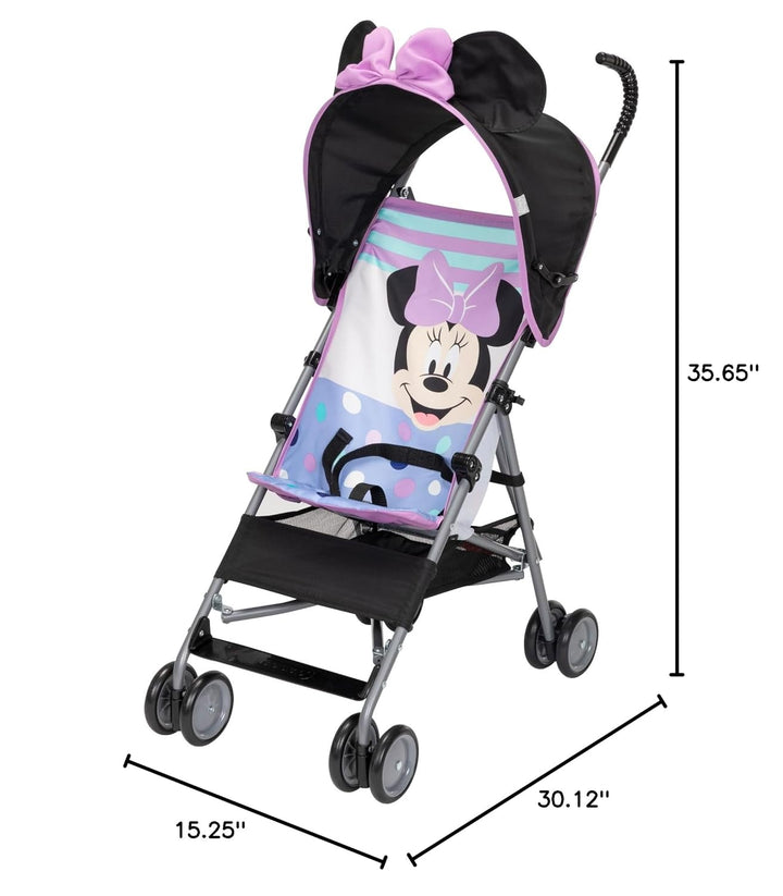 Baby Character Umbrella Stroller, Eye-Catching, Fun, 3D Stroller, Minnie Play All Day
