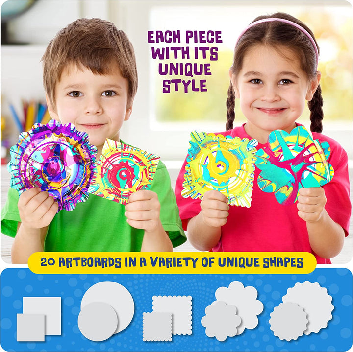 Paint Spin Art Machine Kit for Kids - Arts & Crafts for Boys & Girls Ages - Art Craft Set Gifts for 6-9 Year Old Boy, Girl - Painting Spinner Toys - Birthday Gift Ideas for Ages 6-12 Years