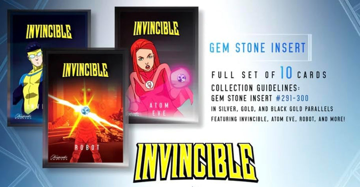 2025 Invincible Season 1  Premiere Hobby Edition: 2 Relics per Box Guaranteed, Chase Rare Autos & Patches