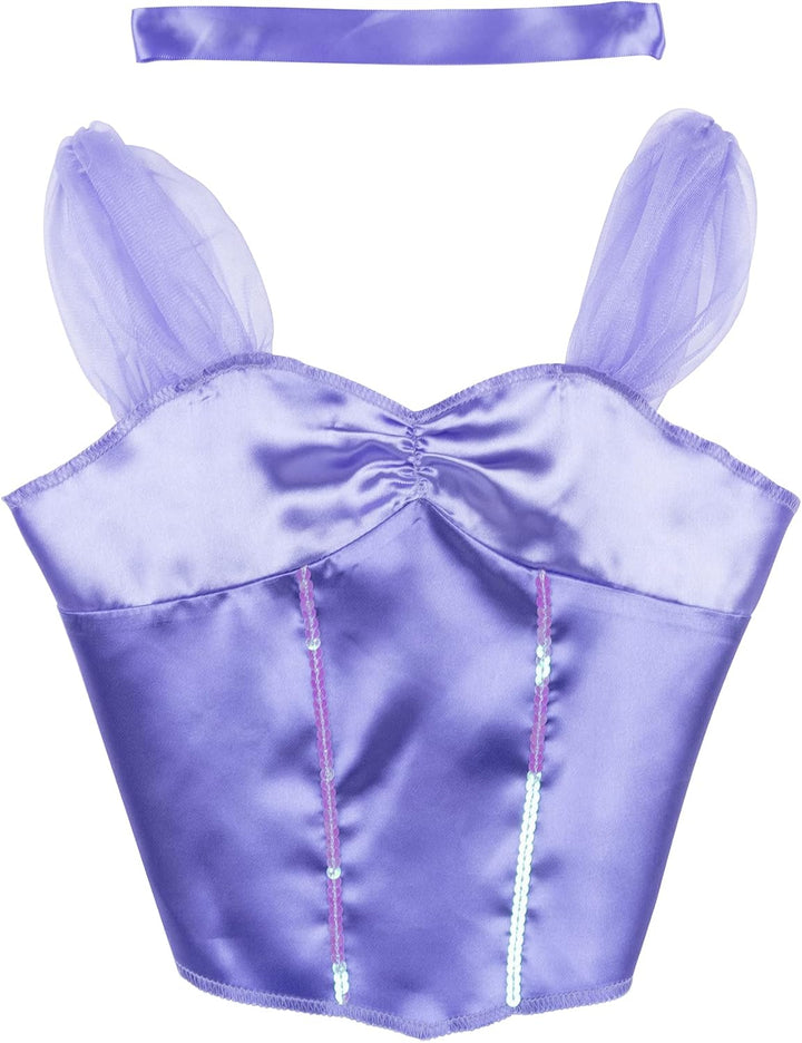 Princess Dress up Trunk – 21-Piece Deluxe Costume Set Featuring Ariel, Jasmine, Tiana & Rapunzel Outfits with Accessories & Storage Trunk – Amazon Exclusive
