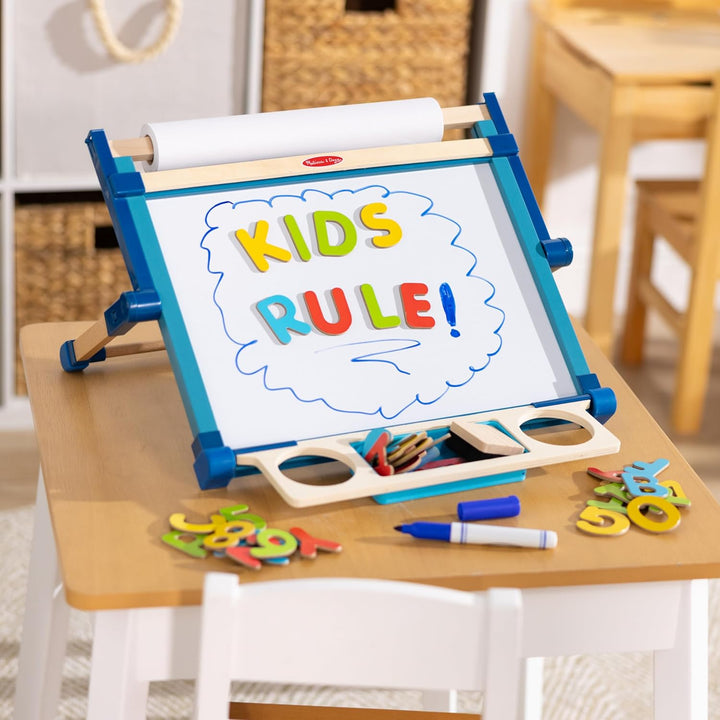 Deluxe Double-Sided Tabletop Easel, Arts & Crafts, 42 Pieces, 17.5” H X 20.75” W X 2.75” L, Great Gift for Girls and Boys 3, 4, 5 Year Olds and Up