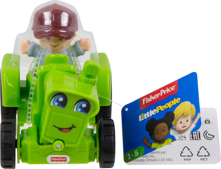Little People Toddler Toy Helpful Harvester Tractor, Farm Vehicle & Figure Set for Preschool Pretend Play Kids Ages 1+ Years