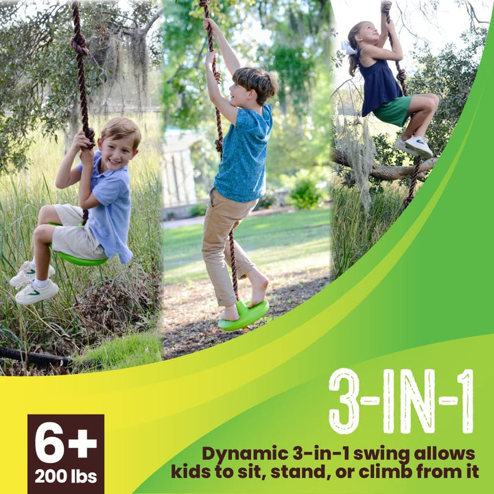 Disco Tree Swing - Swing Sets for Backyard, Outdoor Swing, Swingset Outdoor for Kids, Easy Installation, Heavy Duty, Adjustable