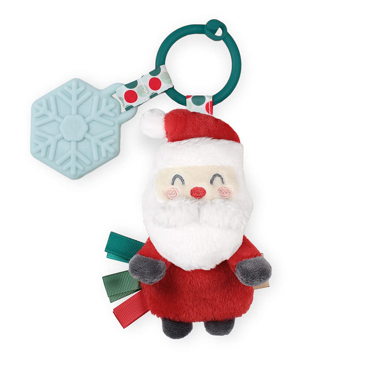Infant Toy & Teether - Itzy Pal Baby Teething Toy Includes Lovey, Crinkle Sound, Textured Ribbons & Silicone Teether for Newborn (Avocado)
