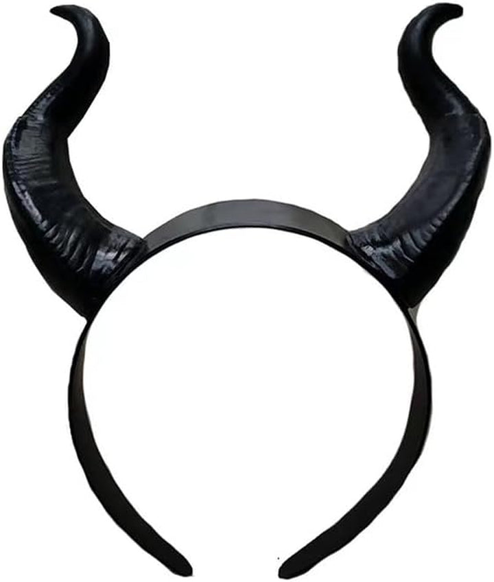 Devil Horns Headband Halloween Hairband, Cosplay Costume Hair Hoop, Hair Accessory for Halloween Parties, Rave