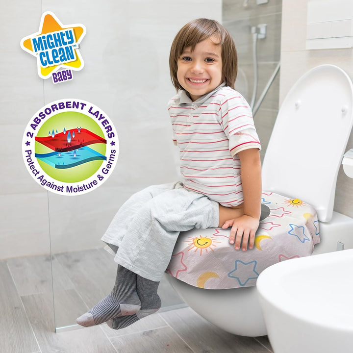 Toilet Seat Covers Disposable Value Pack - 22 Large Waterproof Potty Covers for Toddlers, Kids, and Adults by  - 2 Packs of 11 Covers