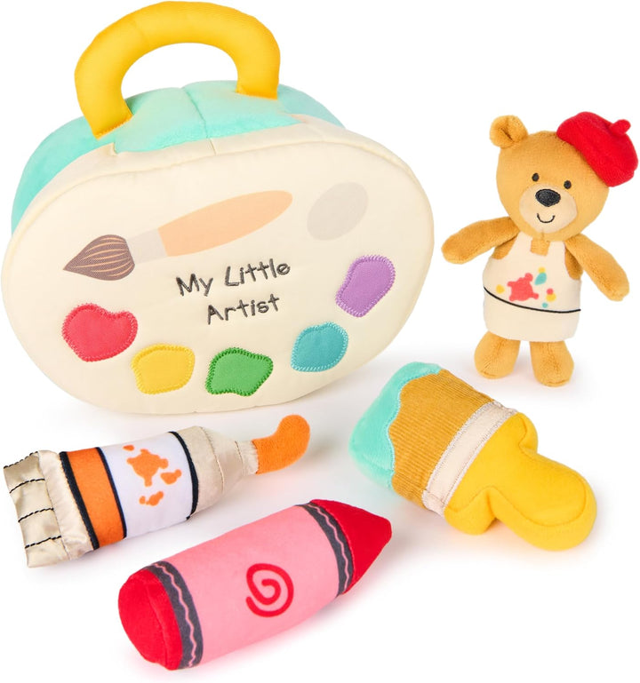 Baby  My First Sports Bag Stuffed Plush Playset, Baby Gift Toys for Boys and Girls Ages 1 & Up, 5 Piece, 8"