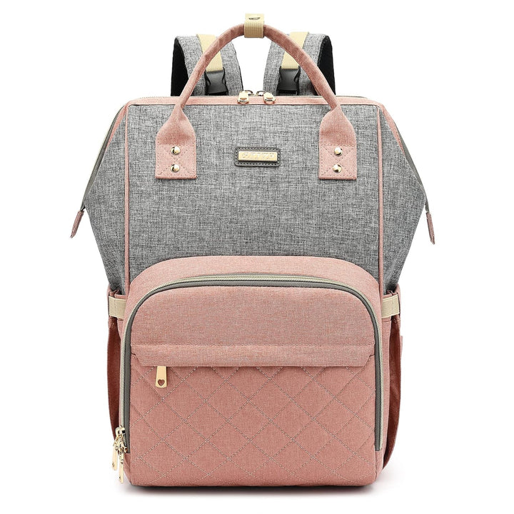 Diaper Bag Backpack for Women, Baby Bags for Girls,Diaper Bag with Changing Pad, and Insulated Pockets (Dark Grey +Light Grey)