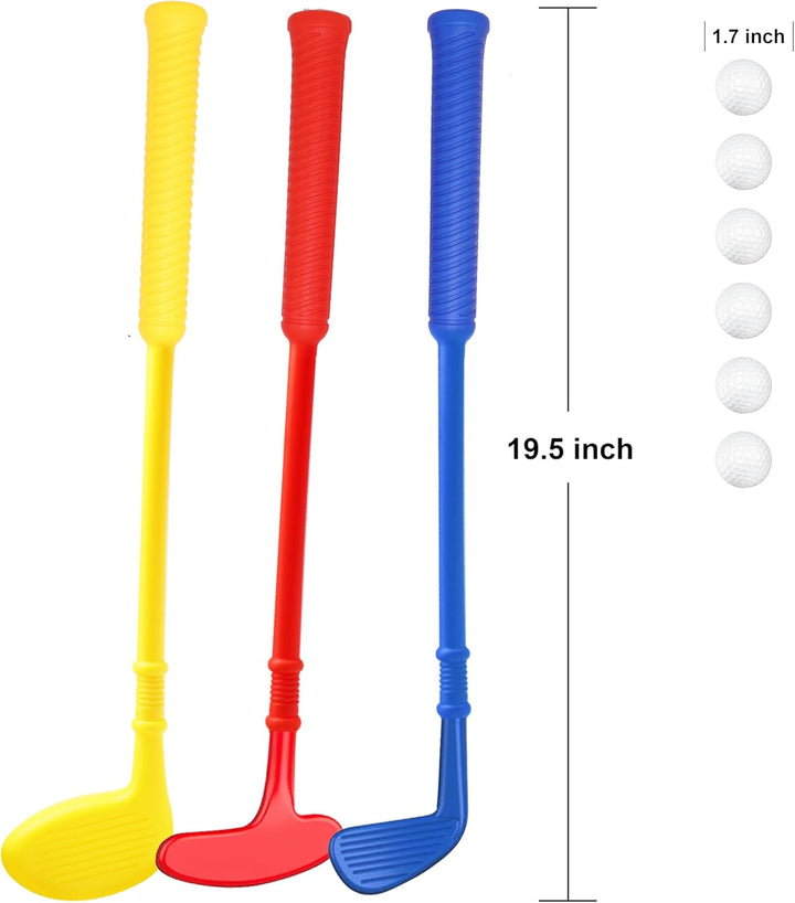 Plastic Mini Golf Clubs for Toddlers,Kids Golf Clubs Set,Outdoor/Indoor Golf Toys Christmas Birthday Present for Boys Girls