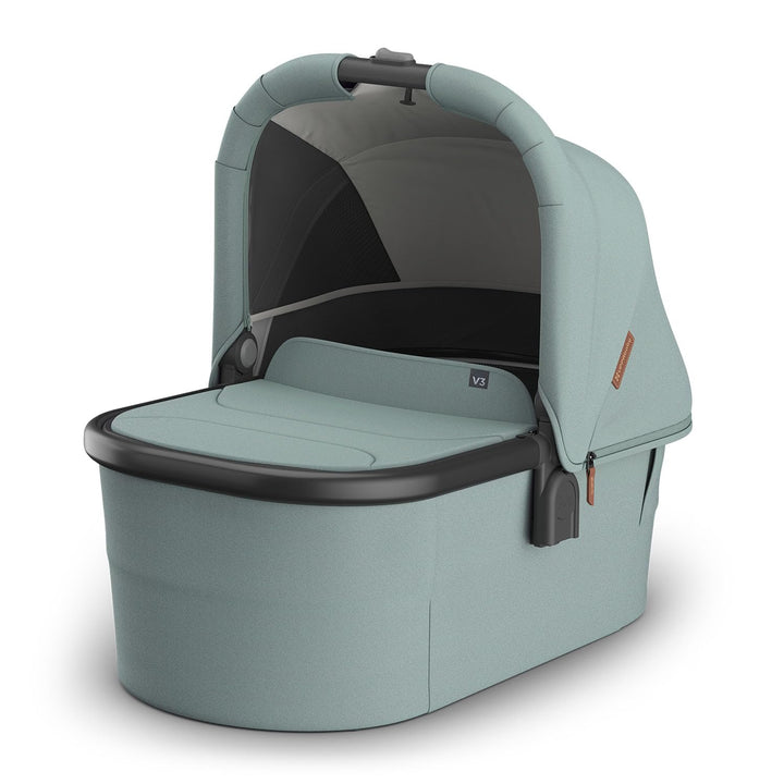 Bassinet V3 - Compatible with Vista, Cruz, Ridge Strollers - Overnight Sleep Solution - Mattress, Sheet and Bug Shield Included - Jake (Charcoal/Carbon Frame)