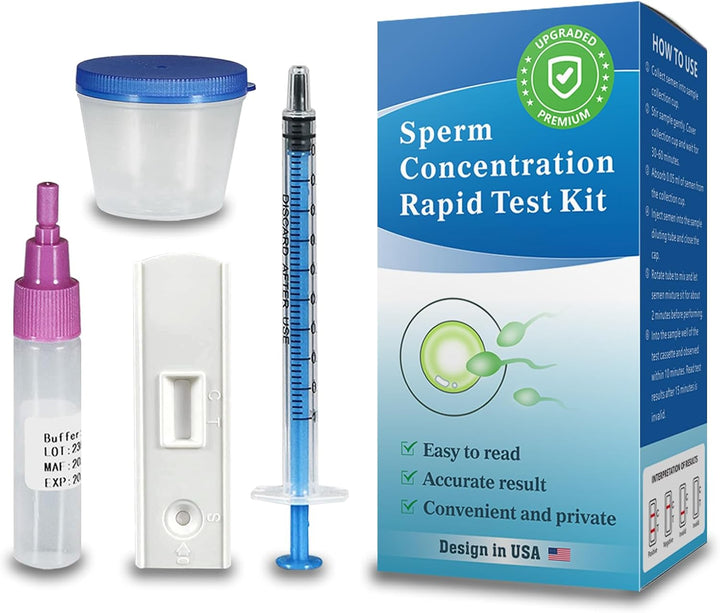 Fertility Home Test Kit for Men-Trak plus Male Fertility Testing System- Shows Normal or Low Sperm Count- Easy to Read Results-Convenient, Accurate, Private