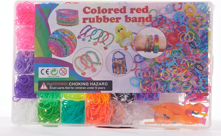 3000+ Rubber Band Bracelet Kit, Colorful Loom Bracelet Making Kit with Storage Box, DIY Art Craft Set with Charms Beads for Beginners Birthday Christmas Parties Gift