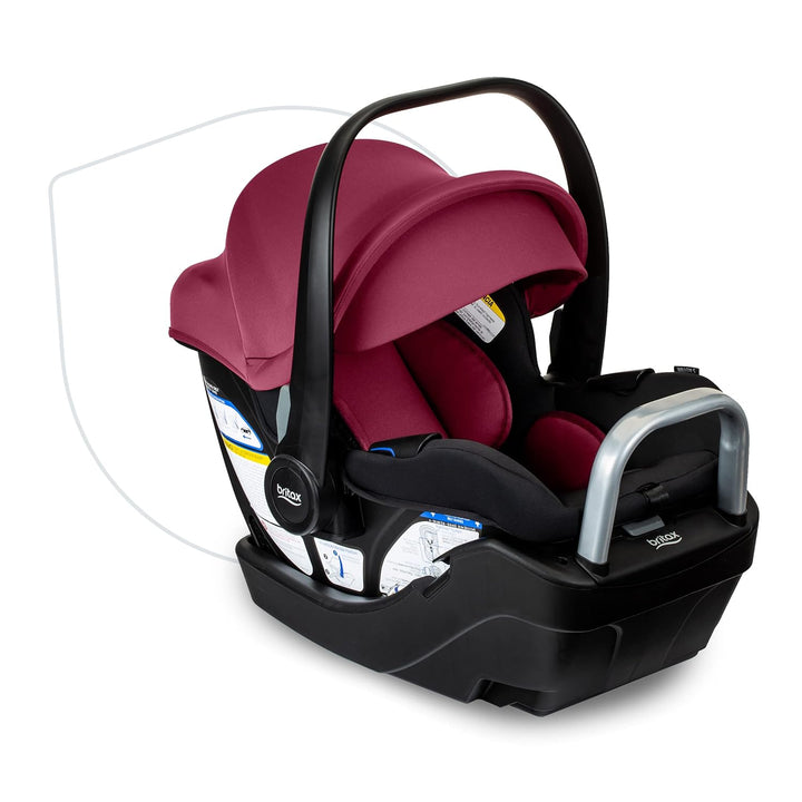 Willow S Infant Car Seat with Alpine Base, Clicktight Technology, Rear Facing Car Seat with Rightsize System, Graphite Onyx
