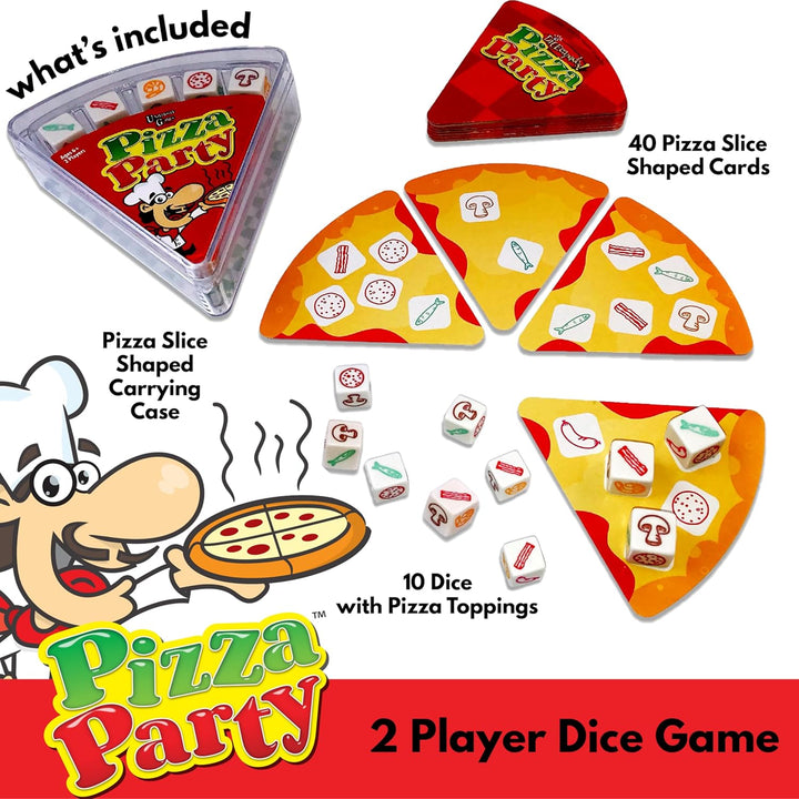 , Pizza Party Dice Game, Dice Game for Kids and Families, Ages 6+
