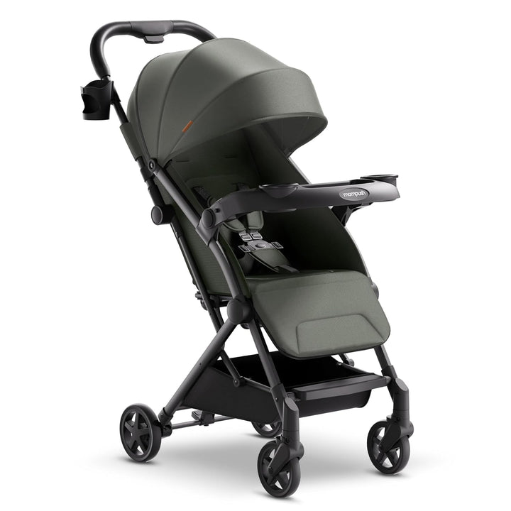 Lithe V2 Lightweight Travel Stroller, Compact Foldable Baby Stroller with Travel Bag, One-Hand Fold Stroller, Snack Tray, Mechanical Recline Seat, Airplane-Ready, UPF 50+ Canopy & Rain Cover