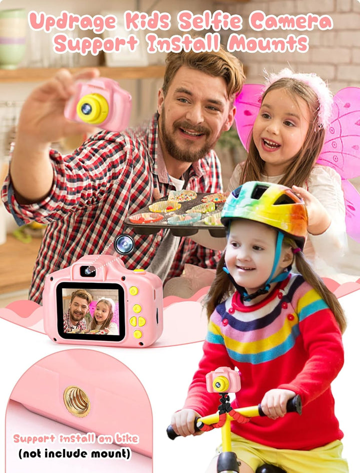 Kids MP3 Music Player for Kid Children Digital Cameras for Kids Birthday 3-9 Year Old Girls
