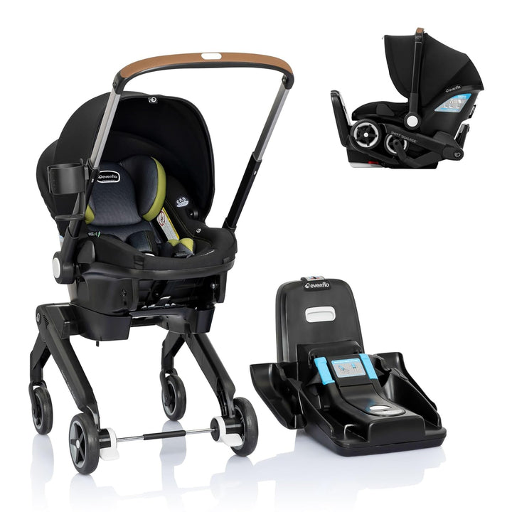Shyft Dualride Infant Car Seat Stroller Combo with Carryall Storage (Boone Gray)