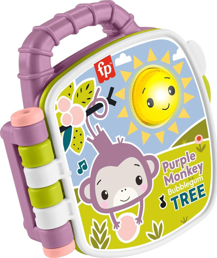Baby Toy Purple Monkey Musical Storybook with Lights & Sounds for Infants & Toddlers Ages 6+ Months