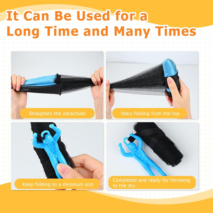 Parachute Toy - 6 PCS Army Parachute Figures Tangle Free Figures Throwing Toy Outdoor Children'S Flying Parachute Toys for Kids Ages 4-8 Top Christmas Stocking Stuffers