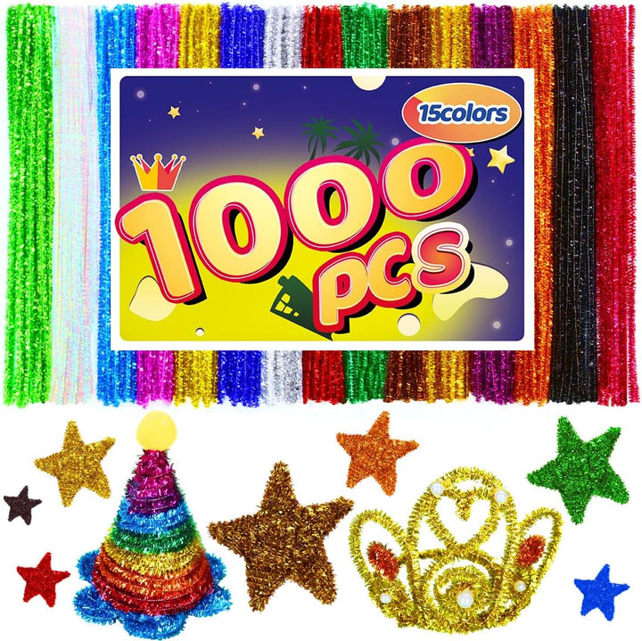 Pipe Cleaners, Pipe Cleaners Craft, Arts and Crafts, Crafts, Craft Supplies, Art Supplies (200 Multi-Color Pipe Cleaners)…