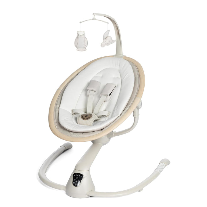 Cassia Baby Swings for Infants: Smart Portable Baby Swing with Music, Lightweight & Foldable Baby Swing, 360 Rotation Infant Swing, Classic Oat