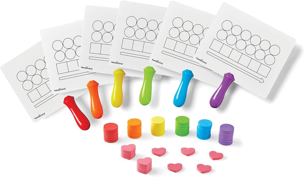 Elkonin Box Magnetic Answer Board, Word Mapping Paddles, Elkonin Boxes Dry Erase Blending Board, Phonemic Awareness, Phonics Manipulatives, Science of Reading Classroom Materials (Set of 6)