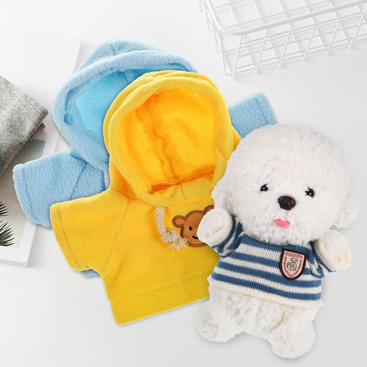 Stuffed Bear Clothes Toy Clothes for Dolls - Plush Toy Bear Sweater Outfits - Plush Bear Dolls Hoodie 3PCS - 2 Bear Hoodies and 1 Bear Sweater for Crafts