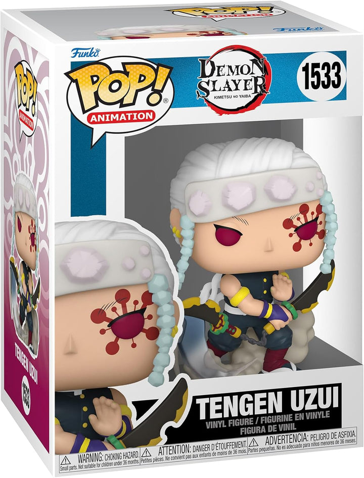 POP! Animation: Demon Slayer - Tengen Uzui - 1/6 Odds for Rare Chase Variant - Metallic - Collectable Vinyl Figure - Gift Idea - Official Merchandise - for Kids & Adults - Anime Fans