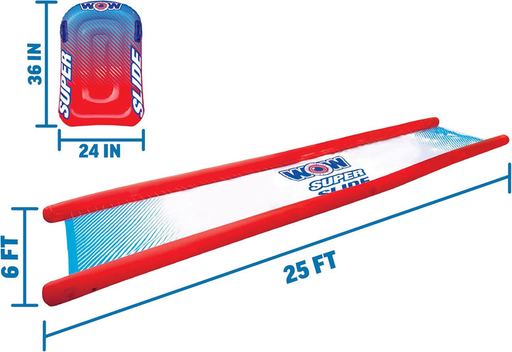 Super Slide Giant Backyard Slip and Slide with Sprinkler, Extra Long Water Slide 25 X 6 Ft