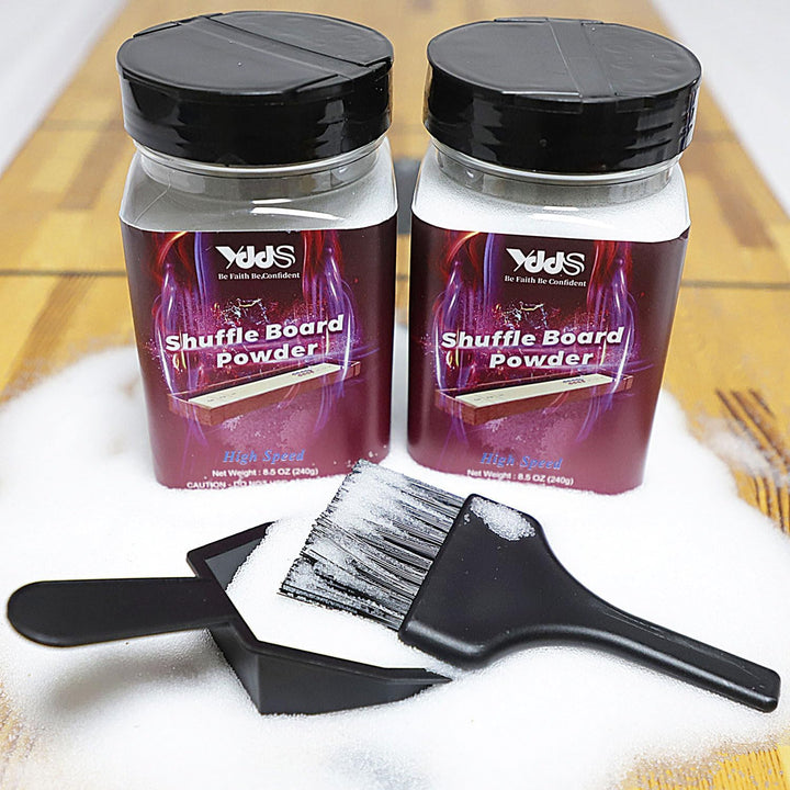 Shuffleboard Sand - Shuffleboard Wax with Mini Dustpan and Mini Brush Set for Shuffleboard Table, 2 Cans